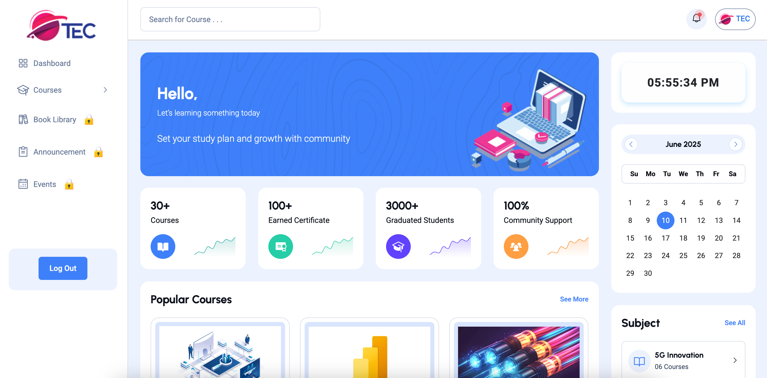 TEC E-Learning System